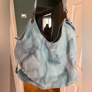 Free People - We The Free Sabine Slouchy Bag EUC Blue